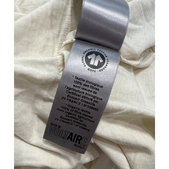 Zadig & Voltaire Zoe Horse Print Tee in Light Yellow - Picture 6 of 6